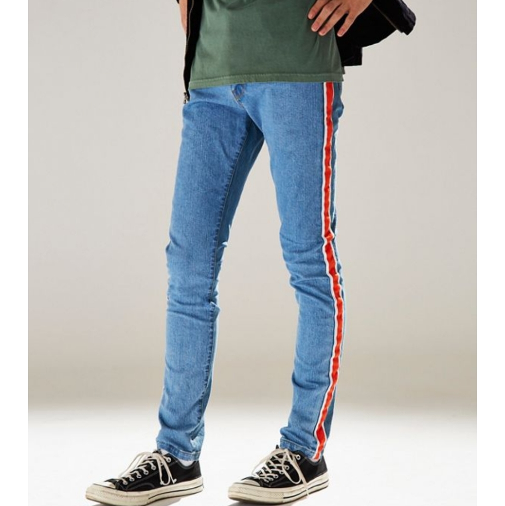 BDG Side Tape Skinny Jean Vintage Denim LIght